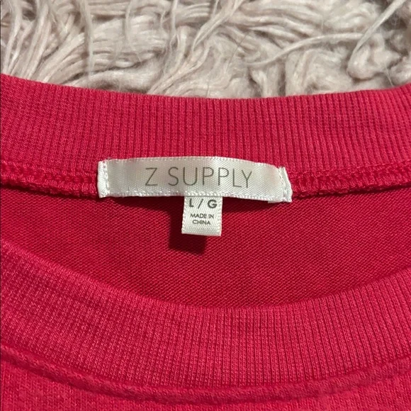 Z Supply Ellie Color Block Brushed Cotton Loungewear Pants and Shirt Set